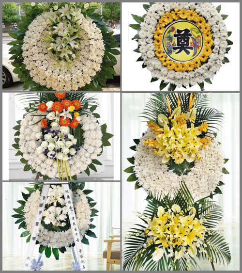 湖北黄冈市英山县草盘地镇漆树园村花圈速递